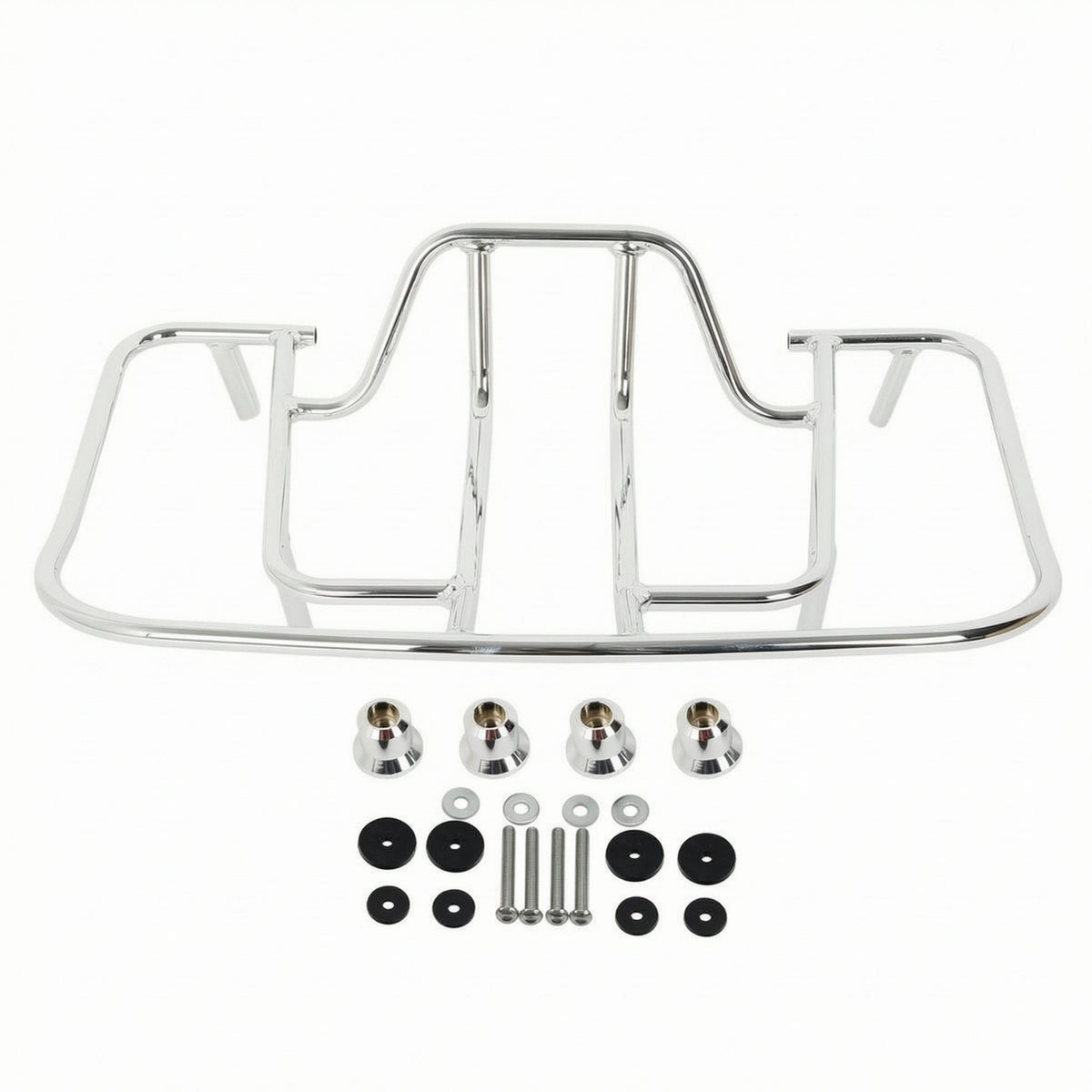 Motorcycle Rear Luggage Rack Rectangular Shape Rear Luggage Rack Rust Resistant Motorcycle Cargo Carrier for GL1800