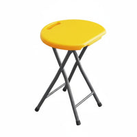 Foldable Portable Backless Stool Thickened Design foldable Circular Seat Space-Saving Household Furniture sturdy Duty for household residents, Travelers, Dormitory, Indoors, Living Room, availabledoors