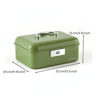 Lockable Storage Box Spacious Lockbox Compact for Home, Bedroom