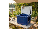 Large Capacity Hard-Sided Cooler Portable Cooler with Drain Plug Sturdy Ice Chest Secure for Fishing, Picnics