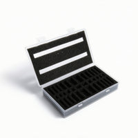Clear Display Case with Foam Transparent Figure Storage Case Compact Showcase Rectangular for Hobbyists
