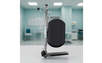 Stainless Steel Wheelchair Leg Rest Detachable Hanging Leg Rest Bracket Easy to Install Wheelchair Foot Support Lightweight for Patient Care, Rehabilitation