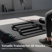 Glute Exercise Sliding Disc Space-Saving Central Training Cart Abdominal Central Training Disc Sturdy Duty 4-Wheel Exercise