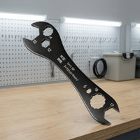 Slim Air-Conditioner Wrench Corrosion-Resistant HVAC Service Wrench Heavy-Duty Air Conditioning Spanner Multipurpose for Outdoor Unit Servicing
