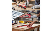 Woodworking Triangle Ruler Imperial Triangle Ruler with Base Carpenter Square Metric Layout Tool Wear-Resistant for Woodworkers