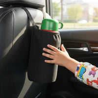 Rear Bottle Holder Drawstring Closure Automotive Insulated Bottle Storage Simple Installation Car Water Bottle Holder for Parents, Road Trips