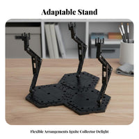 1/144 Scale Model Stand Dynamic Posing Mecha Model Action Base Wide Compatibility Mecha Model Display Stand for Hobbyists, Diorama Building, Bookshelf
