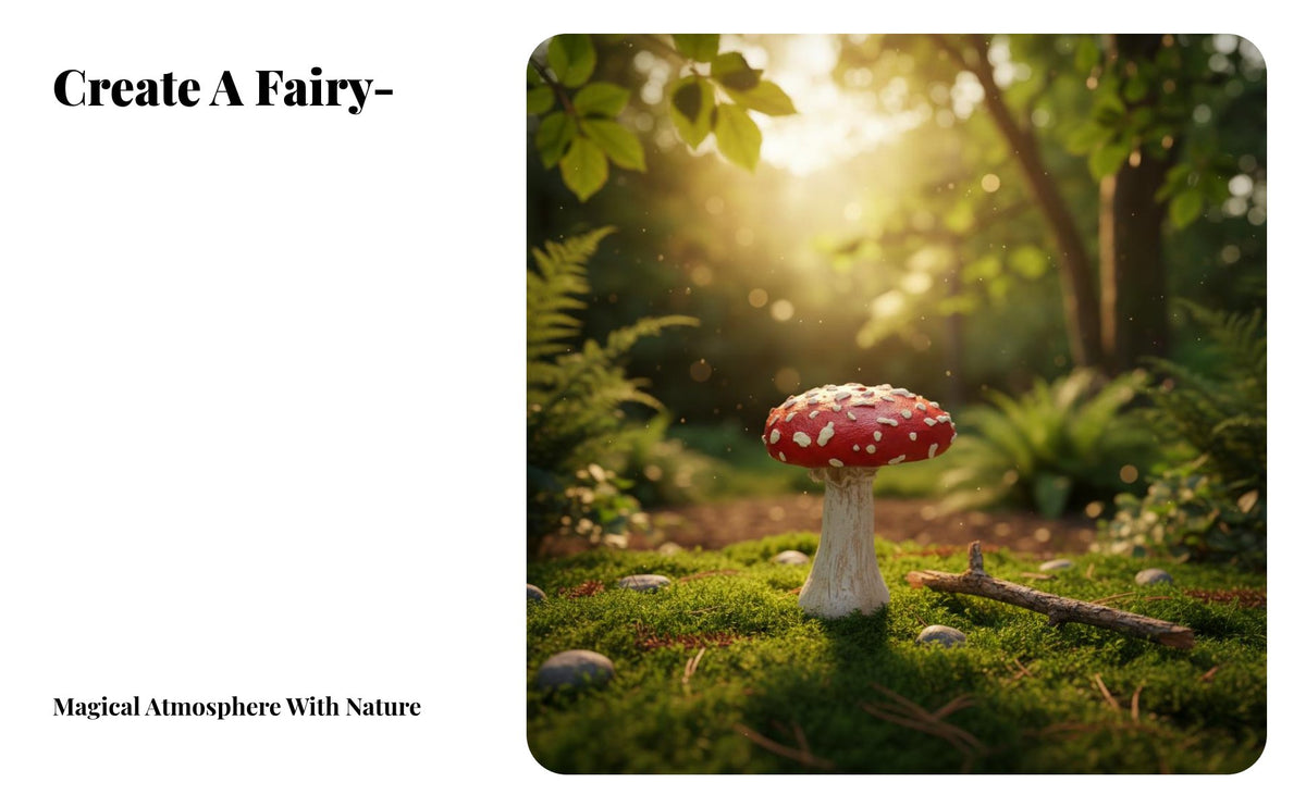 Resin Mushroom Statue Whimsical Resin Mushroom Figurine Nordic Design Miniature Toadstool Ornament for Gardeners, Kids, Desktop, Terrarium, Patio