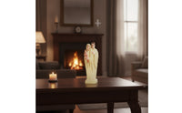 Glow-in-the-Dark Family Statue with Oval Base Luminous Family Figurine Devotional Decorative Statue Easy to Clean for Living Room, Bedside Table