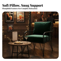 urban aesthetic Metal Frame Settee Minimalist Design Sofa long-lasting Construction Living Room Seating Comfortable paddinging for Apartment Dwellers, Business Owners, Cafe, Lounge, Small Spaces, Office