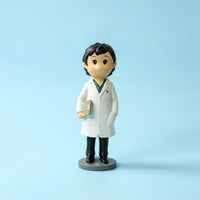 Medical Worker Figurine Cartoon Doctor Figurine Self-Standing Ornaments for Nurses