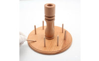 Wooden Thread Rack Space-Saving Tabletop Thread Organizer Small for Craft Room
