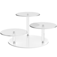 Clear Acrylic 3-Tier Display Shelf for Desktop Storage