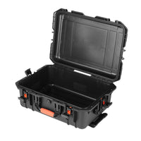 Heavy-Duty Hard Case with Wheels Rugged Rolling Hard Case Sturdy Portable for Field Work