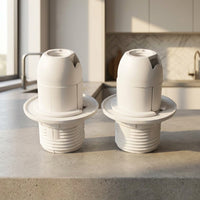 Table Lamp and Light Fitting Replacement, Single E14 Lamp Holder for DIY Lighting, 250V E14 Bulb Holder for Ceiling Pendant Lights, 250V 2A Base