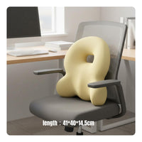 Ergonomic Support Cushion Pilling Resistant Material Office Chair Back Pillow Lightweight and Portable Seating Accessory for Students, Gaming