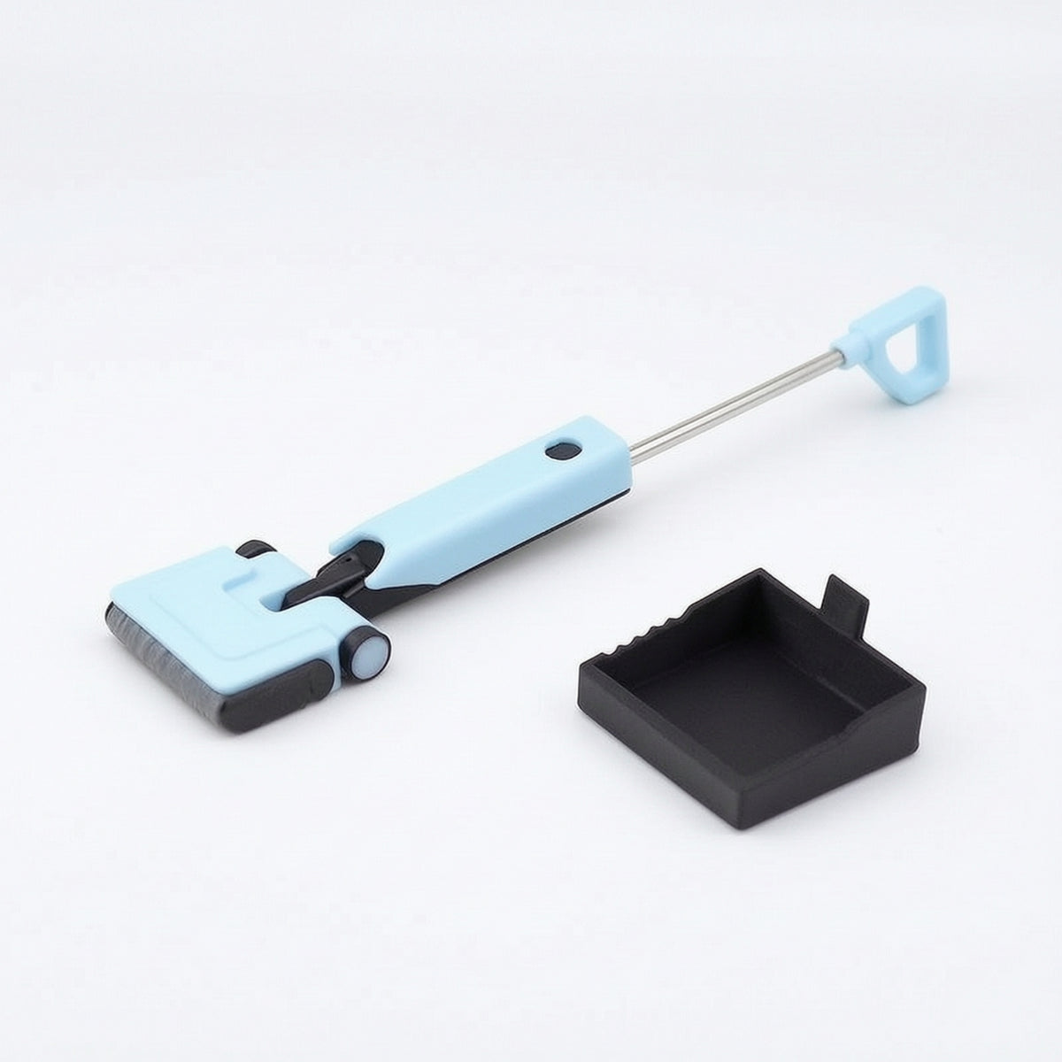 1:12 Scale Miniature Cleaning Machine with Base Tray Realistic Miniature Floor Cleaner Detailed Dollhouse Vacuum Cleaner Mini for Hobbyists, Diorama, Photography Prop