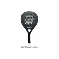 Shock Absorbing Carbon Fiber Padel Racket Anti-Slip Grip Pickleball Paddle Increased Sweet Area Sports Equipment Effortless Swing for Beginners