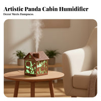 Panda Cutout USB Humidifier Compact Desktop Humidifier for Tabletop
