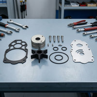 Impeller Repair Kit with Pump Housing Rebuild Outboards Water Pump Repair Kit Compact for Boat Owners