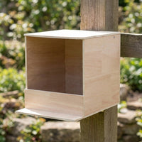 Wood Pigeon Breeding Box, Wooden Bird House Feeder with Perch, Floor-Standing Pigeon Nesting Box for Adult Birds and Stable Breeding