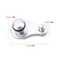 Metal Throttle Cover Rubber O-Seal Round Throttle Cap Includes Screw Engine Part