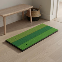 Non-Slip SBR Base Mini Golf Practice Mat Long-Lasting PP Grass Golf Hitting Mat Training Aid for Beginners, Golfers, Home, Backyard, Office, Travel