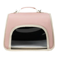 Mesh Panels Small Pet Carrier Bag Top Handle Structured Pet Carrier Smooth Exterior Ventilated