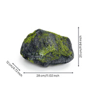 Artificial Lichen Rocks Lightweight Fake Mossy Stone Verdant Embellishment for Tabletop