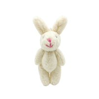 Rabbit Pendant with Loop Soft Bunny Pendant Small for Keychains