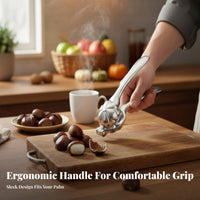 Nut Reveal Er Effort-Saving Nut Sheller Tool Lever Action Nut Sheller Ergonomic Handle Kitchen Utensil Easy to Clean