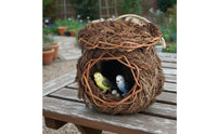 Handmade Artificial Bird Nest Rustic Design Fake Bird Nest Realistic Look for Patio