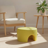 Textured Expanded Polypropylene Foam Stool Lightweight Stool with Finger Hole Compact Furniture Low-Height for Bathroom