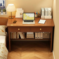 Space-Saving Design Small Study Desk Sturdy Construction Modern Student Desk Rounded Corners Workstation for Students, Bedroom