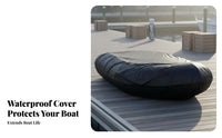Inflatable Boat Cover Anti Inflatable Dinghy Cover Watercraft Accessory Debris Resistant Long-Lasting for Fishermen, Marina