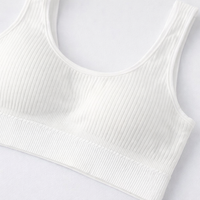 Sports Bras Women High Impact with Wide Straps for Workout, Elastic Bandeau Style with Racerback Design for Seamless Nylon Construction