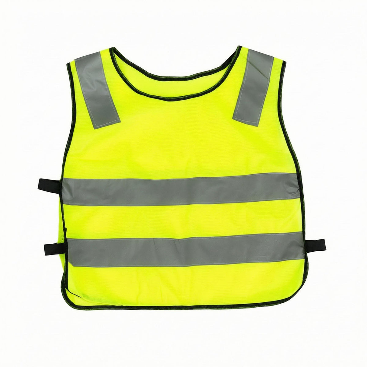 Black Trim Children's Reflective Vest Horizontal Bands Kids High Visibility Vest Sleeveless Lightweight