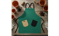 Cross-Back Canvas Apron No-Strings Design Gardening Smock Breathable Material Cross Back Apron for Gardeners, Florists, Workshop, Art Studio, Kitchen