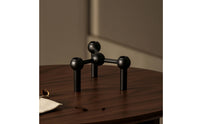 Geometric Three-Legged Candle Holder Compact Metal Candle Holder Modern Three-Arm Candelabra Minimalist for Centerpiece, Tabletop, Dining Table