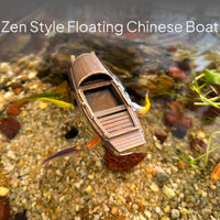 Aquarium Boat Traditional Chinese Style Boat Ornament   for Aquatic Habitat