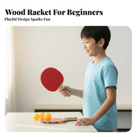 2 Pieces Table Pong Paddle Set Comfortable Grip 2 Player Table Pong Kit Table Racket Sport Racket Kit Sports Equipment for Home