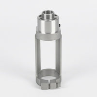 Aluminum Square-Hole Drilling Bracket Open-Frame Square Hole Drill Mounting Bracket Cylindrical Collar Power Tool Accessory 18 Mm Opening