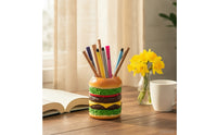 Cute Hamburger Pen Holder Decorative Burger Pencil Holder Practical Pen Stand Stylish for Students