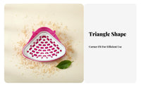 Triangle Litter Pan Hygienic Hare Potty Box Small Pet Corner Toilet Odor Resistant Triangle Potty Helper Leak-Resistant Design
