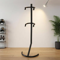 Upright Cycle Floor Stand Black Iron Upright Bike Stand Tall Bike Holder