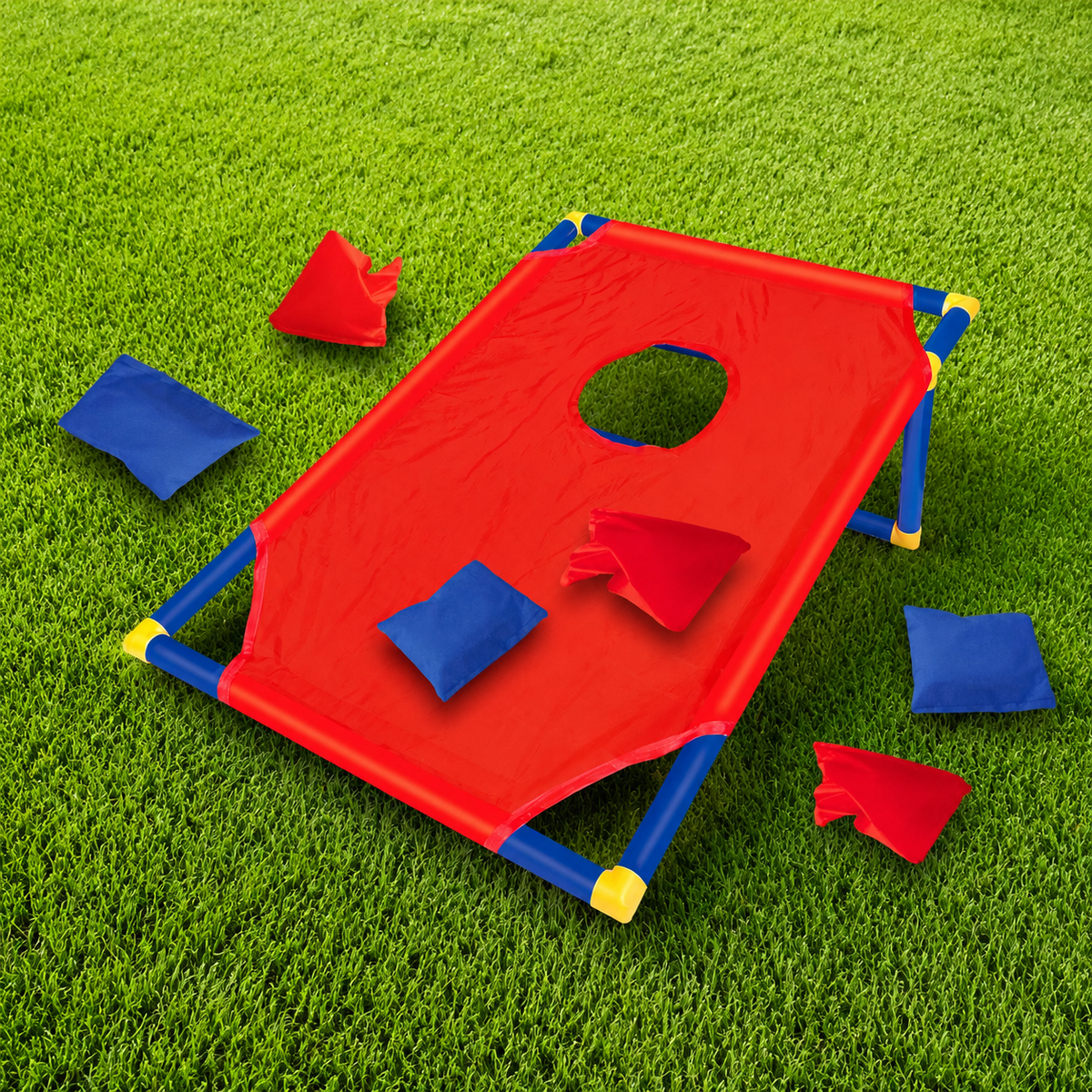 Garden Bean Bag Throwing Game, Outdoor Games for Kids 7-14 Years, Family Garden Game 47x16x12cm, Synthetic Material Target Toss