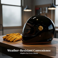 Vintage 3C Certified Classic Cruiser Helmet Four-Season Guarding Headwear for Men, Women, Winter Riding, Daily Commuting, Traveling