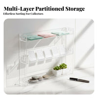 Acrylic Display Rack Wall Mounted Organizer Clear Shelf for Collectibles