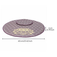 Anti-Slip Lotus Mat Woven Prayer Mat Round Large Floor Pillow Breathable for Meditators, Outdoor
