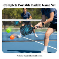 Racket Sports Paddle Set Lightweight Design Wooden Racket Sports Paddle Construction for Beginners, Recreational Participants, Beach, Outdoor